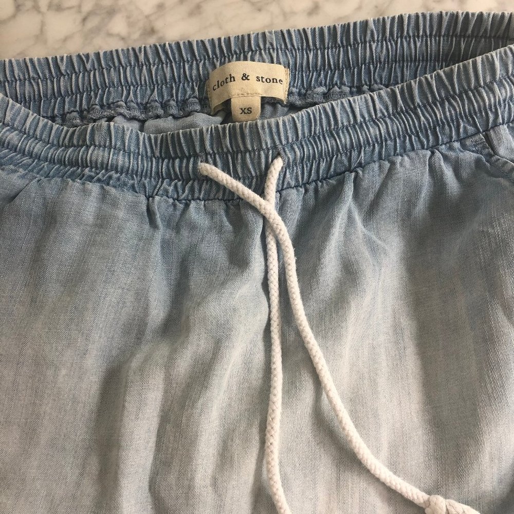 XS Cloth & Stone Chambray Skirt Anthropologie